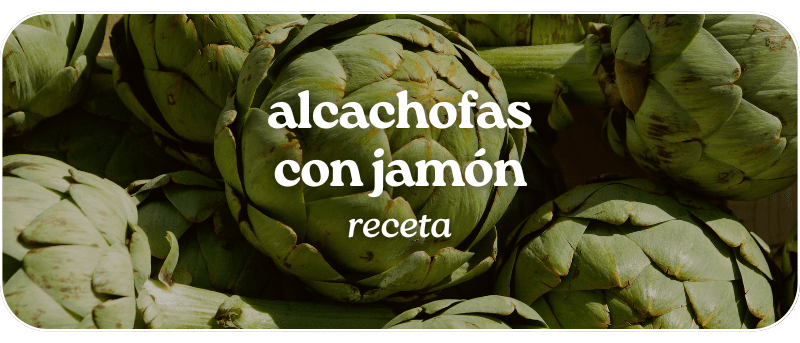 Receta de alcachofas con jamón