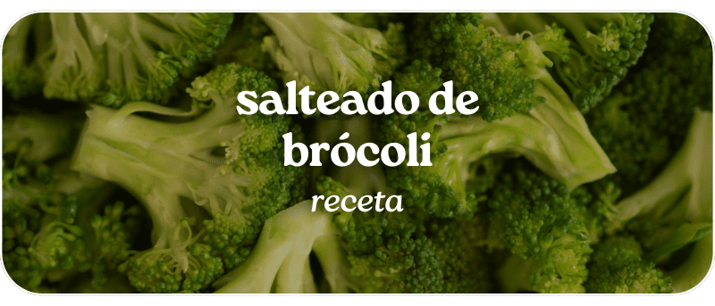 Salteado quinoa con brócoli