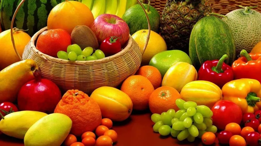 Frutas y verduras verano